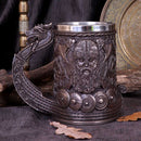 Bronze Drakkar Dragon Boat Viking Tankard 15cm 8