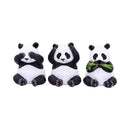 Three Wise Pandas Bear Ornaments 8.5cm