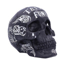 Black and White Traditional Tribal Tattoo Fund Skull Money Box Piggy Bank 3