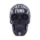 Black and White Traditional Tribal Tattoo Fund Skull Money Box Piggy Bank 4