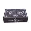 Black and White Spirit Board Planchette Jewellery Storage Box with Mirror 25cm 3