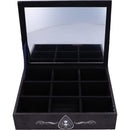 Black and White Spirit Board Planchette Jewellery Storage Box with Mirror 25cm 5