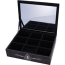 Black and White Spirit Board Planchette Jewellery Storage Box with Mirror 25cm 6