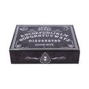 Black and White Spirit Board Planchette Jewellery Storage Box with Mirror 25cm