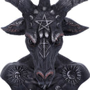 Celestial Black and Silver Baphomet Bust 33cm 5