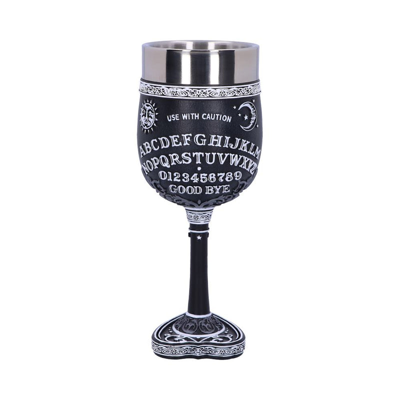 Black and White Spirit Board Goblet Glass