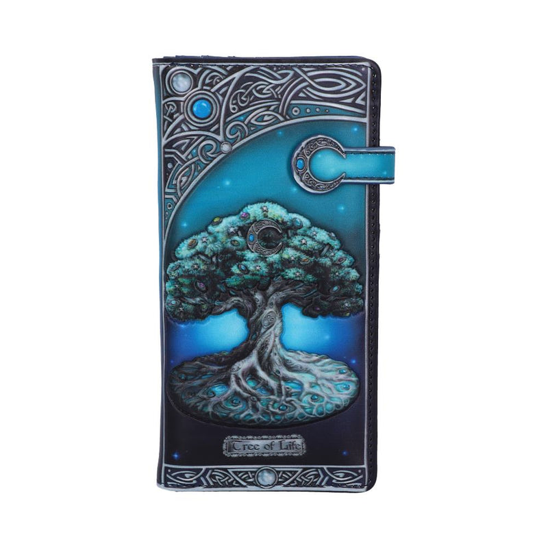 Tree of Life Pagan Moon Embossed Purse 18.5cm