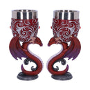 Dragons Devotion Twin Dragon Heart Set of Two Goblets 18.5cm
