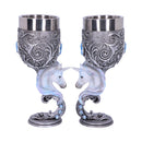 Enchanted Hearts Twin Unicorn Heart Set of Two Goblets