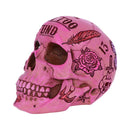 Pink Traditional Tribal Tattoo Fund Skull Money Box 2