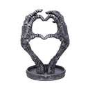 Gothic Mummified Love Heart Hands Jewellery Dish Holder 22cm