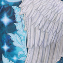 Angel Wings White Feather Embossed Purse 18.5cm 6