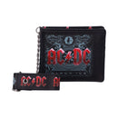 ACDC Black Ice Album Embossed Wallet and Chain Officially Licensed