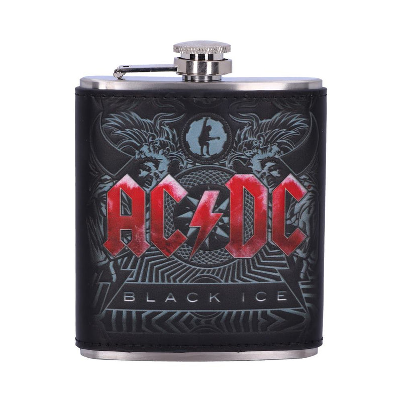 ACDC Black Ice Album Embossed Hip Flask Officially Licensed