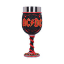 ACDC High Voltage Rock and Roll Goblet Lighting Horns Wine Glass 19.5cm