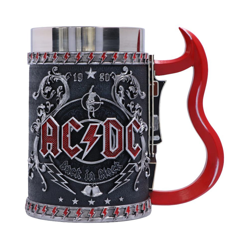 ACDC Back in Black Tankard Mug 16cm Officially Licensed