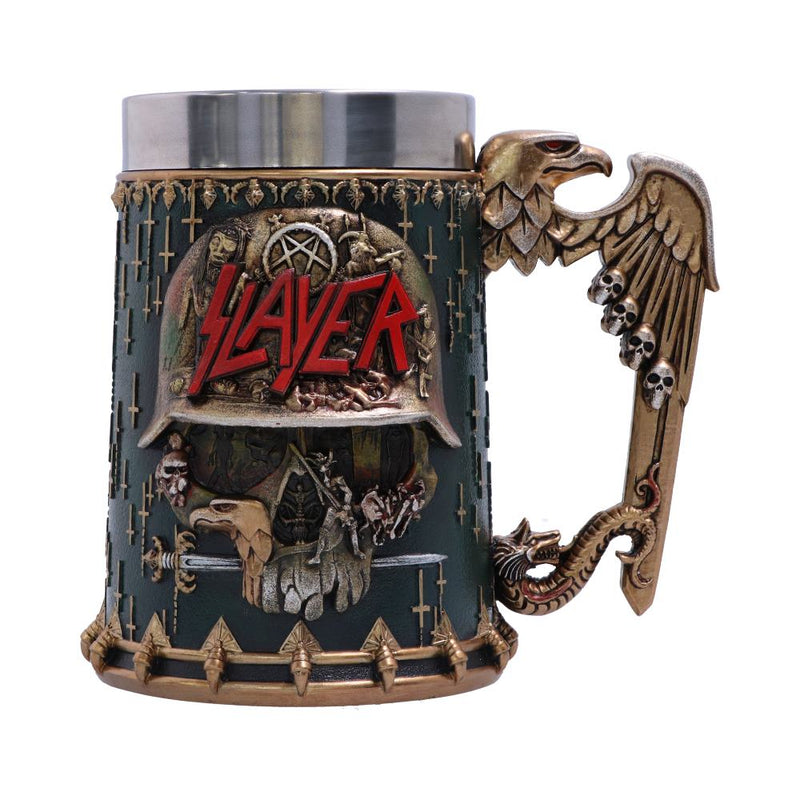 Slayer Eagle Helmet Skull Logo Tankard 16.5cm Officially Licensed