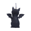 Malpuss Black Bat Cat Hanging Decorative Ornament 9.2cm 3