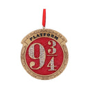 Harry Potter Train Platform 9 3/4 Hanging Festive Decorative Ornament 8.2cm 2
