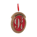 Harry Potter Train Platform 9 3/4 Hanging Festive Decorative Ornament 8.2cm 3