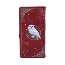 Magical Flight Embossed Purse 18.5cm Red with White Owl Design 3