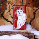 Magical Flight Embossed Purse 18.5cm Red with White Owl Design 7