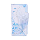 White Angel Wings Embossed Purse18.5cm