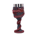 Dragon Coil Goblet Red 20cm 3