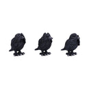 Three Wise Ravens Figurines 8.7cm 4
