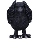 Three Wise Ravens Figurines 8.7cm 5
