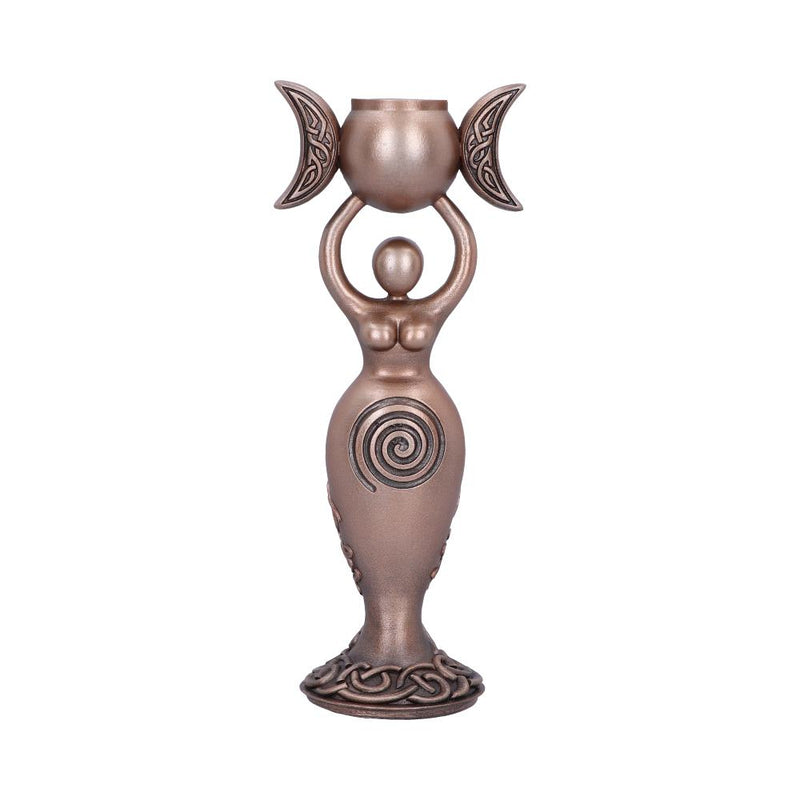 Exclusive Bronze Spiral Goddess Candle Holder 203cm