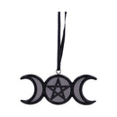 Witching Wares Triple Moon Magic Hanging Ornament 7.5cm