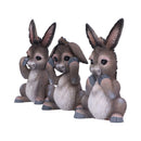 Three Wise Donkeys Figurines 11cm 2