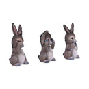 Three Wise Donkeys Figurines 11cm 3