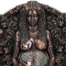 Bronze Mother Earth Wall Plaque 15cm 5