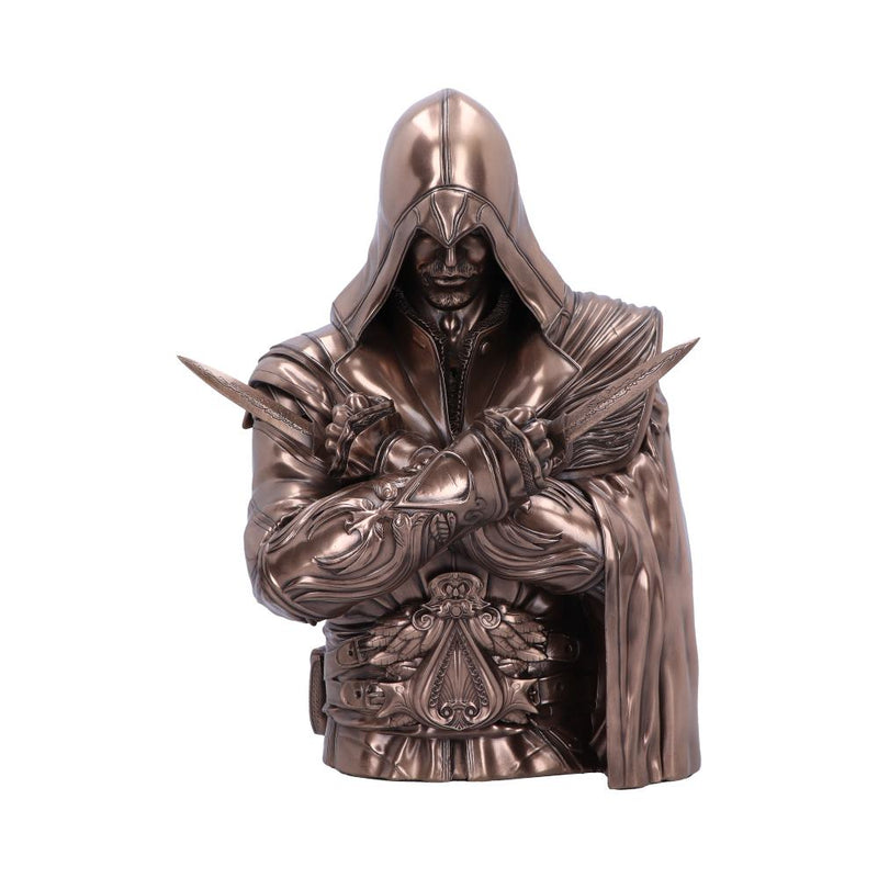 Officially Licensed Assassins CreedA Ezio Bust Box Bronze 30cm