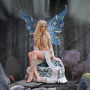 Jewelled Fairy Sapphire In Blue Figurine Large 28.5cm 8