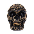 Renaissance Black and Gold Skull 19cm 2