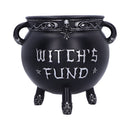 Witchs Fund Cauldron Money Box 16.5cm