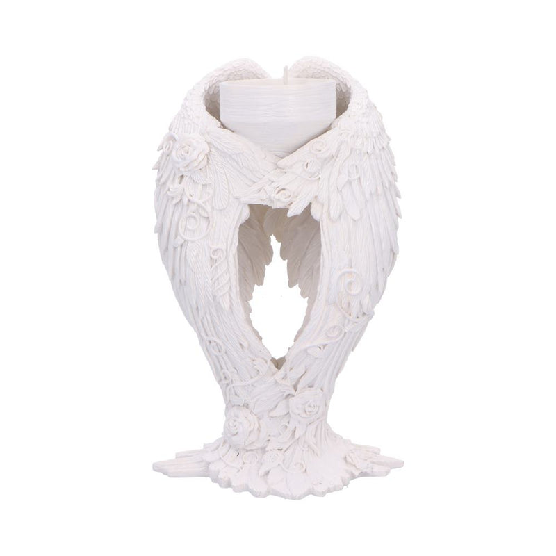 Floral Angel Wings Tea Light Candle Holder 17cm