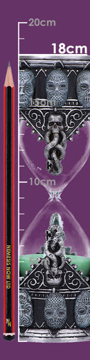 Harry Potter Death Eater Sand Timer in Metallic Silver 18cm 9