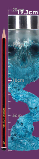 Soul Spirit Clear Blue Skull Goblet Water 19.3cm Drinking Cup 8