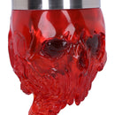 Soul Spirit Clear Red Skull Goblet Fire 19.3cm 5