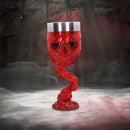 Soul Spirit Clear Red Skull Goblet Fire 19.3cm 7