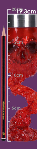 Soul Spirit Clear Red Skull Goblet Fire 19.3cm 8