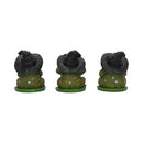 Three Wise Wizard Toad Figurines Toads 10.3cm 3