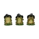 Three Wise Wizard Toad Figurines Toads 10.3cm