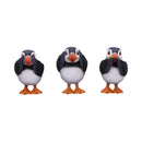 Three Wise Puffin Figurines Puffins 9cm