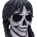 Dark Glare Gothic School Girl Skull 16cm Resin Statue 2