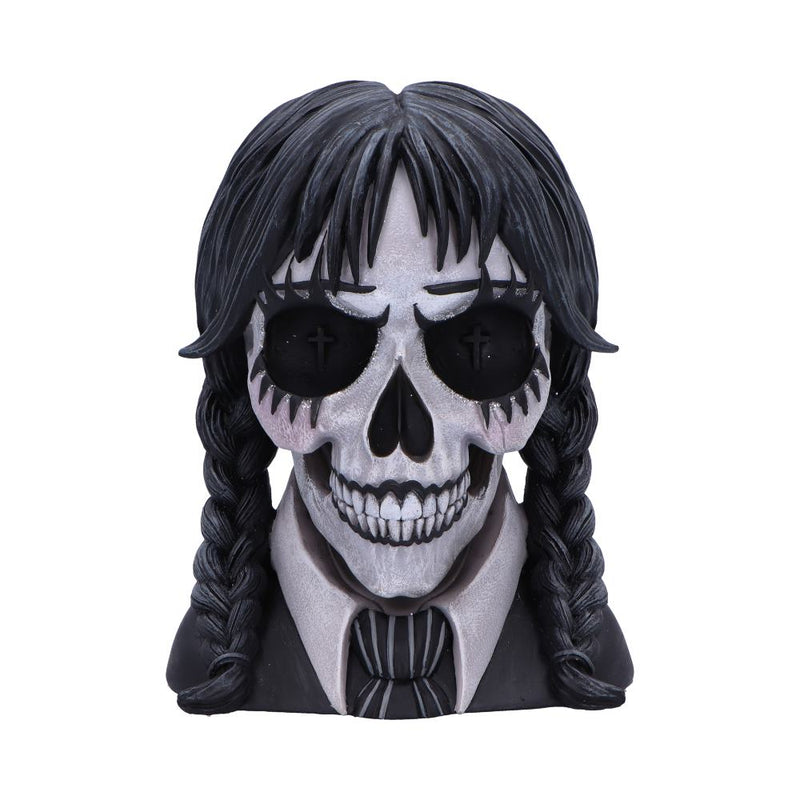 Dark Glare Gothic School Girl Skull by Nemesis Now